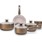 Jogo De Panelas Brinox Antiaderente Ceramic Life Antares 5 Pe