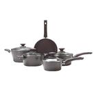 Jogo De Panelas Brinox Ceramic Life Optima Camurça - 5 Peças