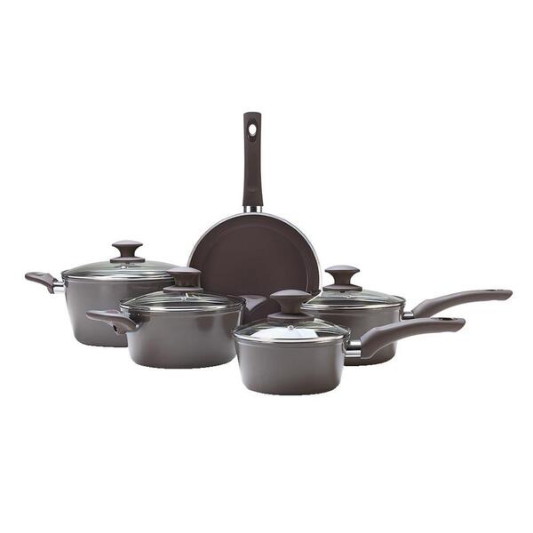 Jogo De Panelas Brinox Ceramic Life Optima Camurça - 5 Peças