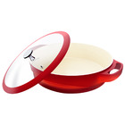 Jogo De Panelas Cerâmica 6 Pçs Com Caçarola Baixa Frigideira