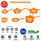 Jogo De Panelas Chilli Vermelho Brinox Com Pipoqueira 8 Peças