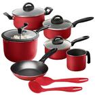 Jogo De Panelas Chilli Vermelho Brinox Com Pipoqueira 8 Peças