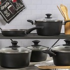 Jogo De Panelas Com Indução Brinox Ceramic Life Optima 5 Peça