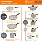 Jogo De Panelas Com Panela De Pressão 6,8l Antiaderente Ceram