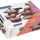 Jogo De Panelas Com Panela De Pressao Turim Tramontina - 6 Pe