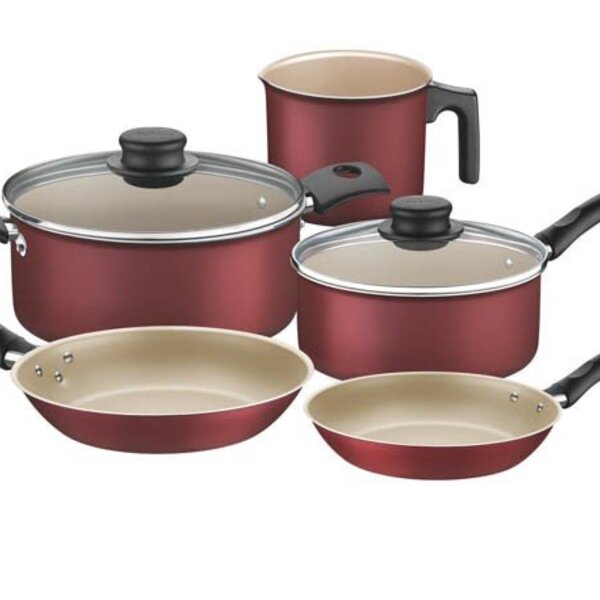 Jogo De Panelas De Alumínio Com Revestimento Interno De Antia