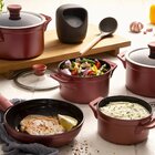 Jogo De Panelas De Cerâmica Clear 5 Peças Rose Gold Ceraflame