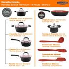 Jogo De Panelas De Indução Com Panela De Pressão De 5,4l Cera