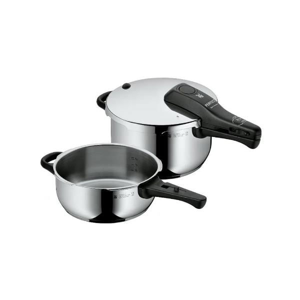 Jogo De Panelas De Pressão Em Inox Wmf Perfect 2 Peças