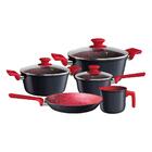 Jogo De Panelas E Leiteira Colorstone Titânio Fogão Indução A