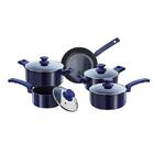 Jogo De Panelas Em Alumínio Hauskraft Diamond 5 Peças Azul
