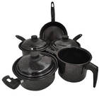 Jogo De Panelas Esmaltadas Com Caçarola Frigideira E Canecão