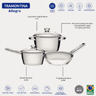 Jogo De Panelas Fundo Triplo Tramontina Allegra 65660694 Inox