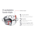 Jogo De Panelas Fundo Triplo Tramontina Solar 65500120 Inox I