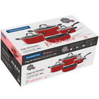 Jogo De Panelas Mônaco 4 Peças Em Alumínio Com Revestimento S