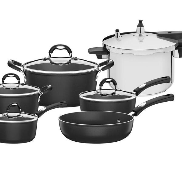 Jogo De Panelas Mônaco Tramontina 6 Peças Preta Indução