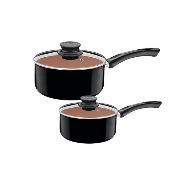 Jogo De Panelas Paris 2 Peças Alumínio Antiaderente E Poliest