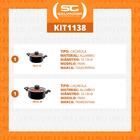 Jogo De Panelas Paris 2 Peças Alumínio Antiaderente E Poliest