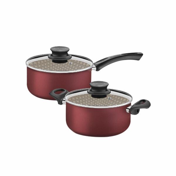 Jogo De Panelas Paris 2 Peças Alumínio Antiaderente Patv1 E P