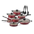 Jogo De Panelas Salvador Exclusivo Alumínio Antiaderente Verm