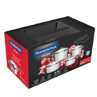 Jogo De Panelas Solar Em Aco Inox Com Fundo Triplo 4 Pecas Tr