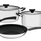 Jogo De Panelas Solar Silicone Em Aco Inox 5 Pecas Tramontina