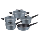 Jogo de Panelas Tramontina Spezia Alumínio Revestimento Interno e Externo Antiaderente Azul Ardósia 5 Peças