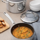 Jogo De Panelas Spezia Em Aco Inox Fundo Triplo E Antiaderent