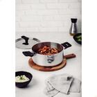 Jogo De Panelas Tramontina Grano Baquelite Em Aço Inox Com Co