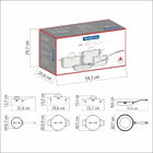 Jogo De Panelas Tramontina Grano Em Aço Inox Com Corpo Triplo