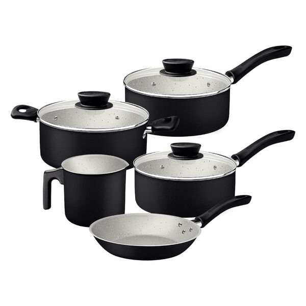 Jogo De Panelas Tramontina Linz 5 Peças Em Alumínio Antiadere