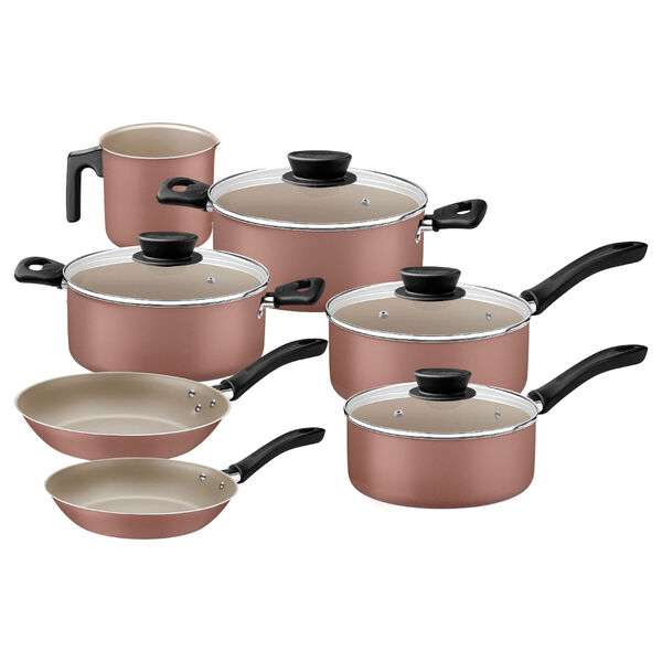 Jogo De Panelas Tramontina Linz 7 Peças Alumínio Starflon Max