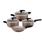 Jogo De Panelas Tramontina Milazzo 4 Peças Em Alumínio Antiad