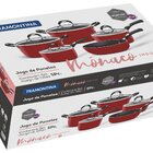 Jogo De Panelas Tramontina Mônaco Induction Em Alumínio Com R