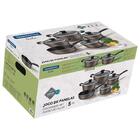 Jogo De Panelas Tramontina Sicília 5 Peças Avelã Em Alumínio