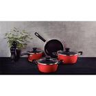 Jogo De Panelas Tramontina Sicília Em Alumínio Com Revestimen