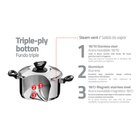 Jogo De Panelas Tramontina Solar Baquelite Em Aco Inox Com Fu