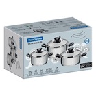 Jogo De Panelas Tramontina Solar Baquelite Em Aco Inox Com Fu