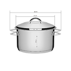 Jogo De Panelas Tramontina Solar Em Aço Inox Com Fundo Triplo