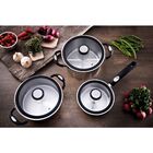 Jogo De Panelas Tramontina Solar Silicone Em Aço Inox Com Fun