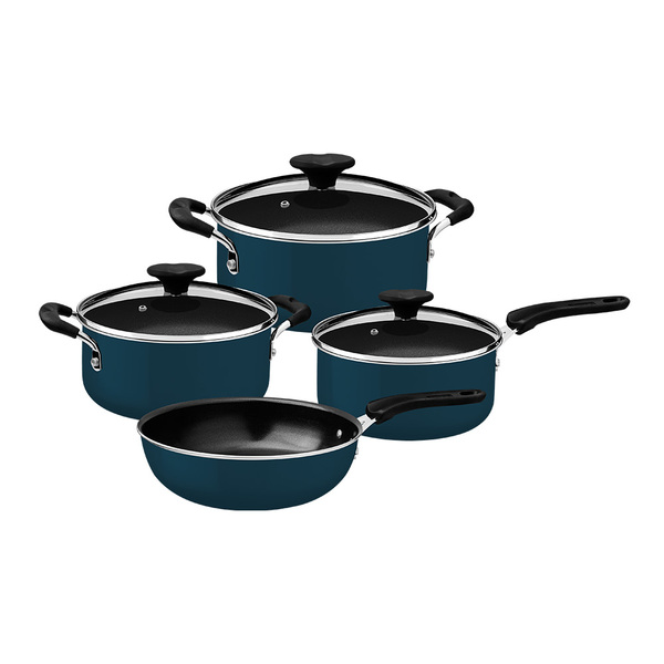 Jogo De Panelas Tramontina Tunis 28799110 Azul Mediterrâneo A