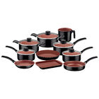 Jogo De Panelas Tramontina Turim 10 Peças Preto Em Alumínio A