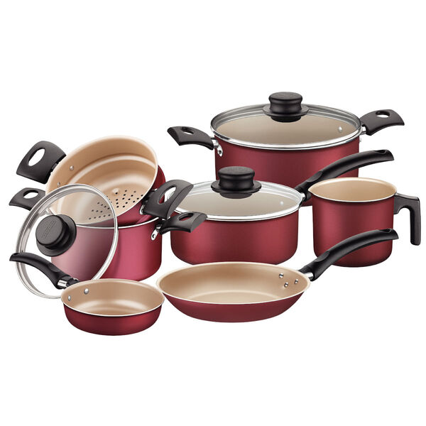 Jogo De Panelas Tramontina Turim 7 Peças Em Alumínio Antiader