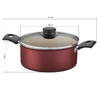 Jogo De Panelas Tramontina Turim 7 Peças Em Alumínio Antiader