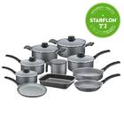 Jogo De Panelas Tramontina Turim Antiaderente Grafite 10 Peças