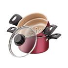 Jogo De Panelas Turim 5 Peças Alumínio Antiaderente Ptv Verme