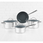 Jogo De Panelas Una Ceramic Aço Inox E Cerâmica De Indução 4