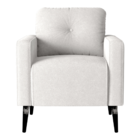 Jogo De Poltronas Decorativas Lupin Boucle Bege