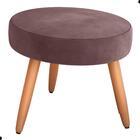 Jogo De Poltronas E Puff Austin Veludo Rose