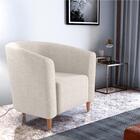 Jogo De Poltronas Para Sala Baker Boucle Bege